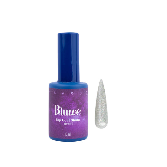 frasco antigo do Top Coat Shine Estrelar na Bluwe em fundo branco