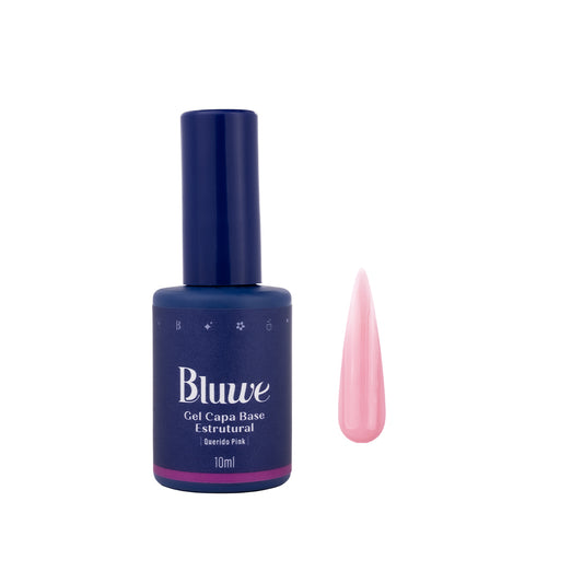 frasco antigo do Gel Capa Base Estrutural Querido Pink da Bluwe em fundo branco