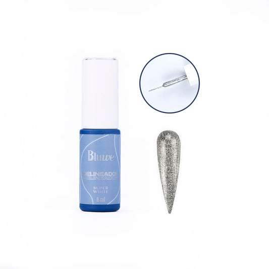 Bluwe Esmalte em Gel Super Silver Coleção Delineador 6ml